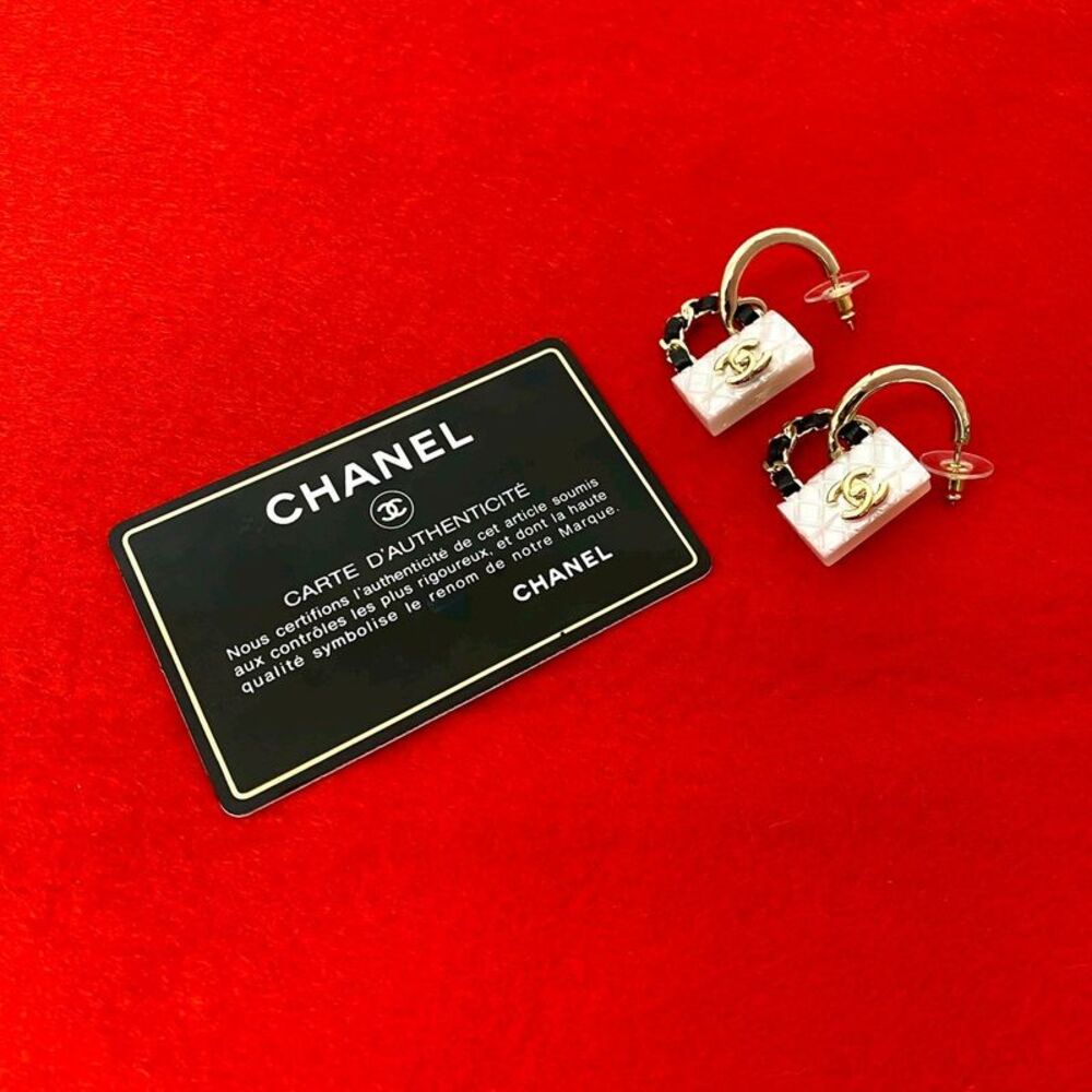 Chanel Coco Mark Matelasse Earrings